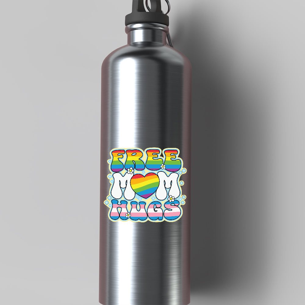 FREE Mom Hugs for LBGTQ PRIDE day Festival Sticker