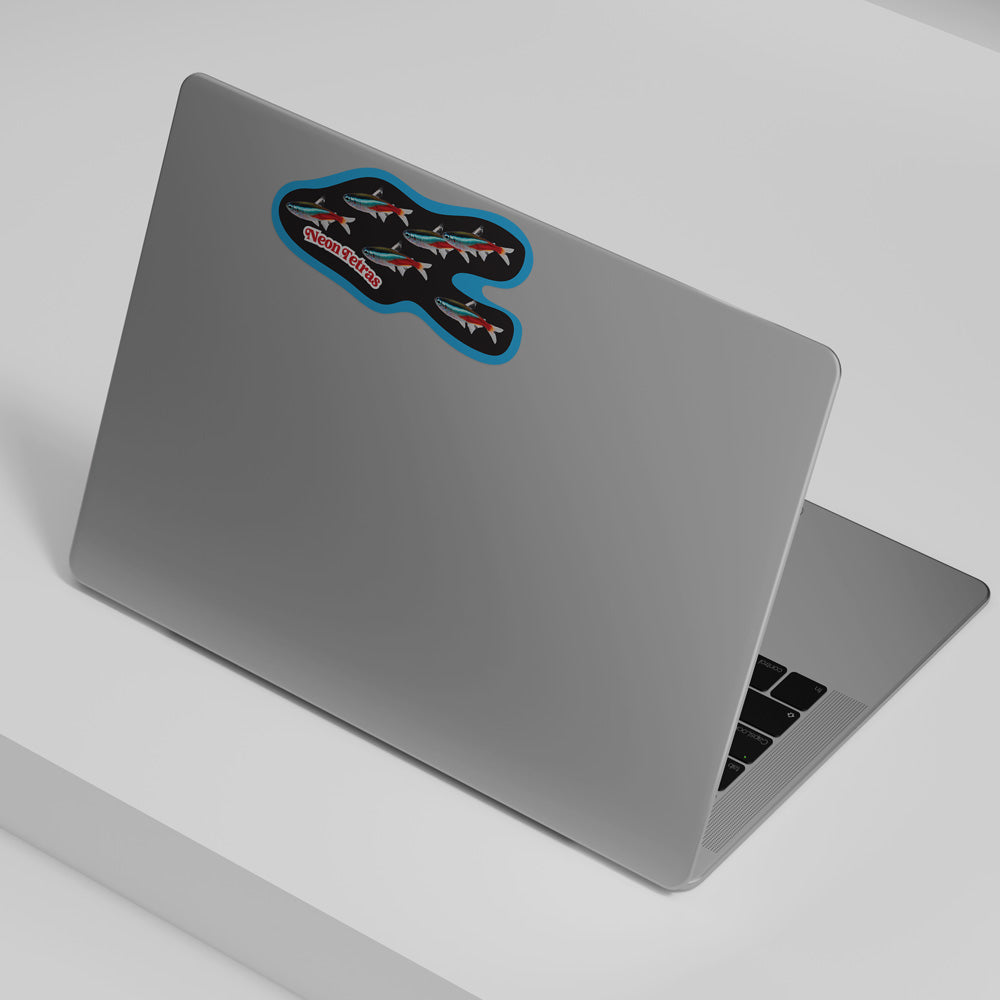 Neon Tetra School Vinyl Decal Weatherproof Sticker