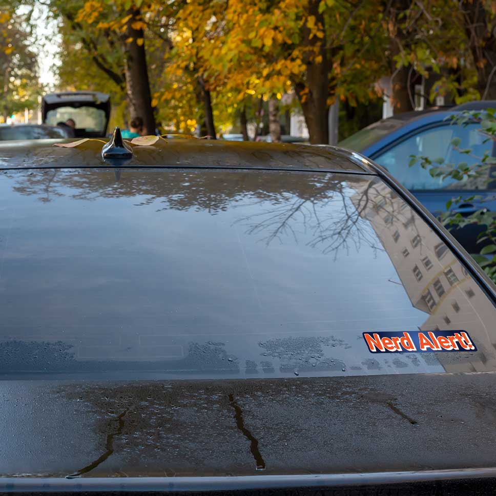 Nerd Alert Vinyl Decal Weatherproof Sticker