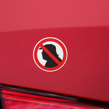 No to Trump Vinyl Decal Weatherproof Sticker Anti-Trump
