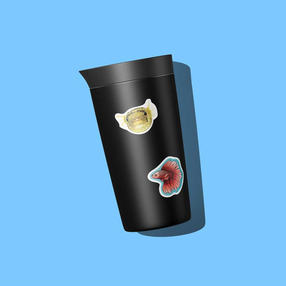 Puffer Fish Vinyl Decal Weatherproof Sticker