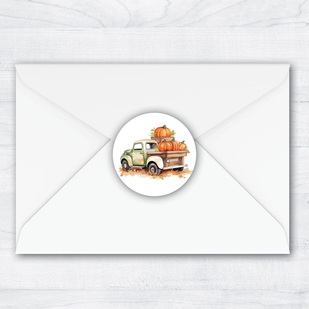 Pumpkin Truck Envelope Seals