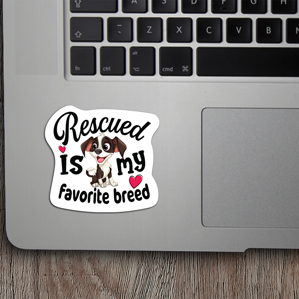 Rescue Dog Vinyl Decal