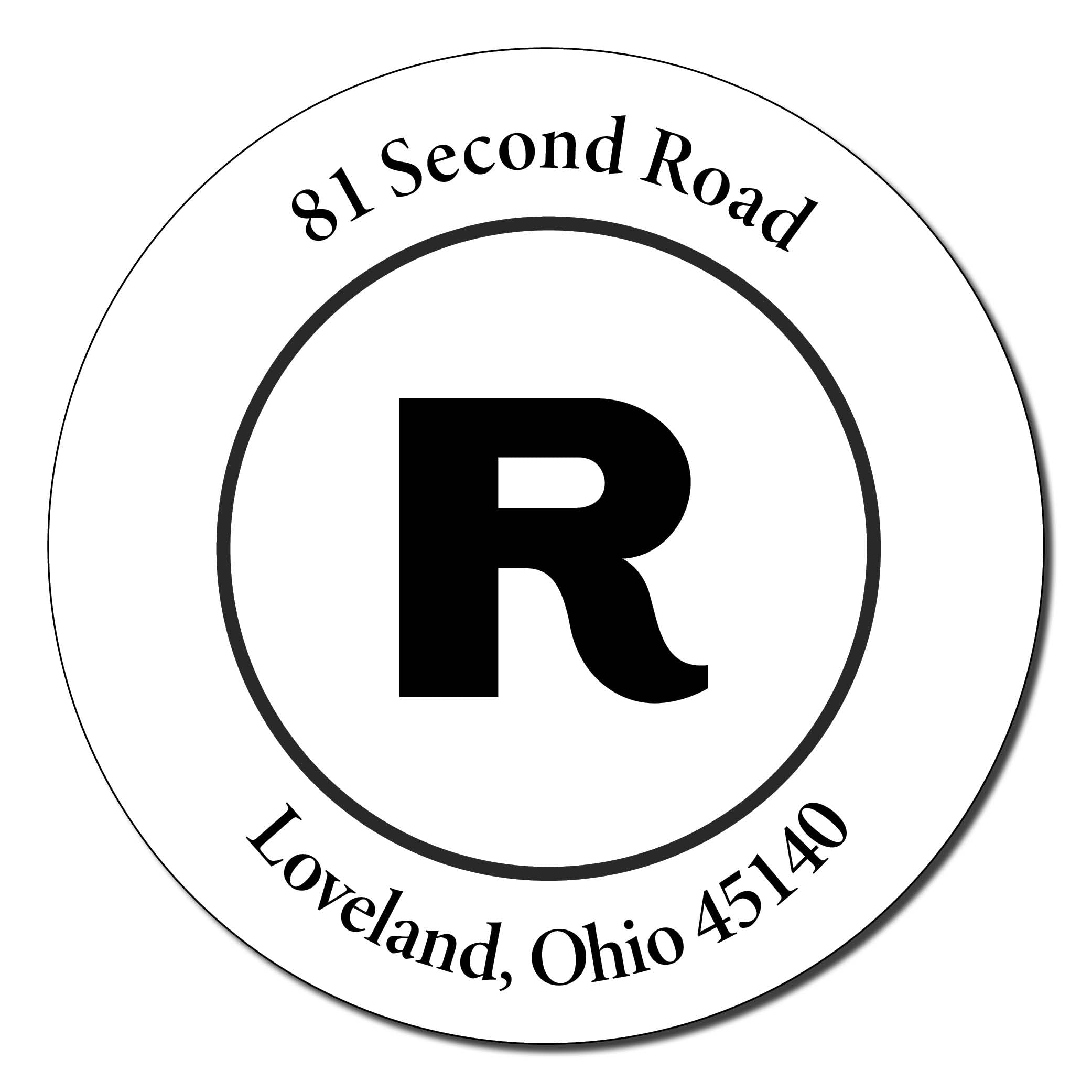 Round Return Address Labels Your Style