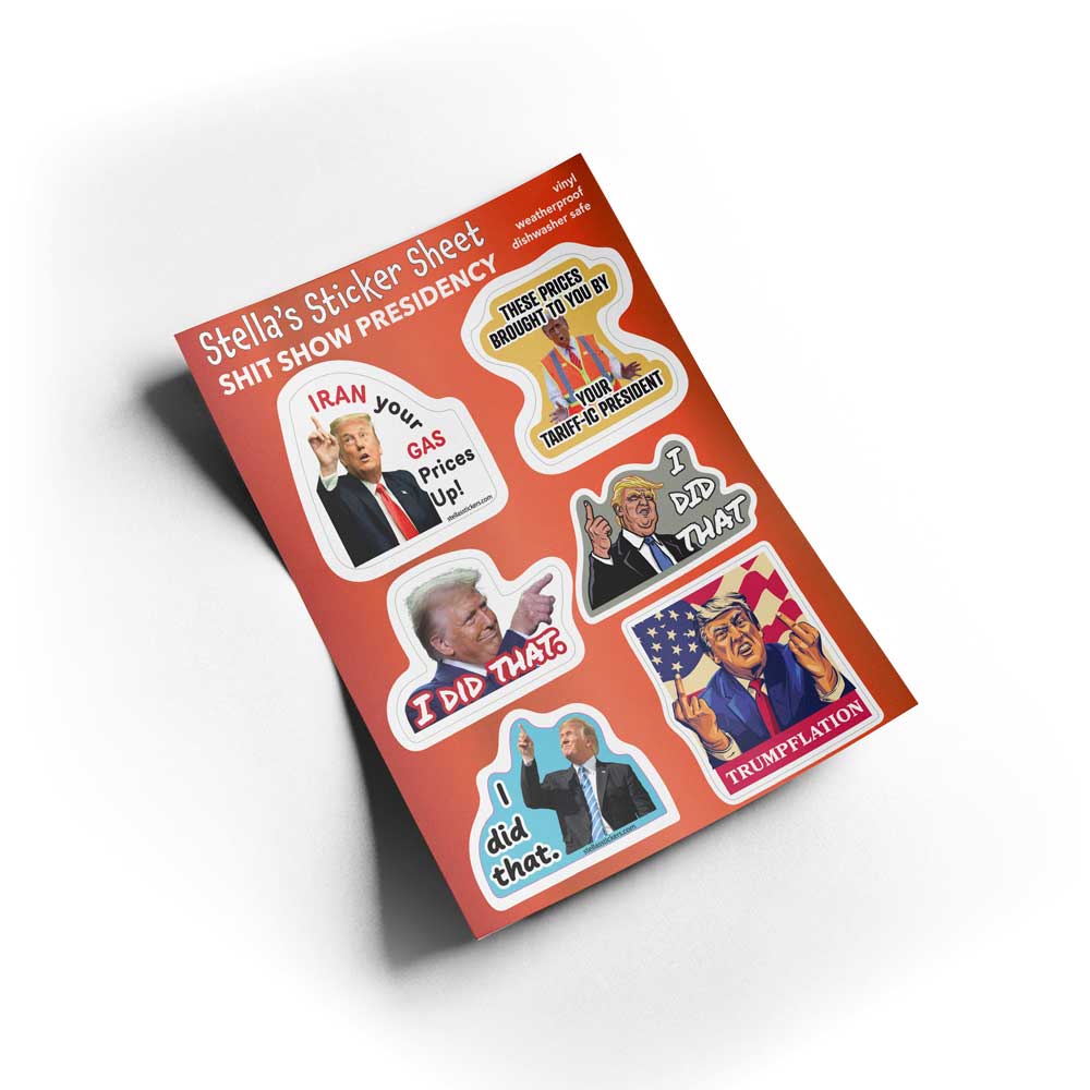 "I Did That" Trump Sticker Sheet Small Stickers for Trolling Mini Sticker Pack
