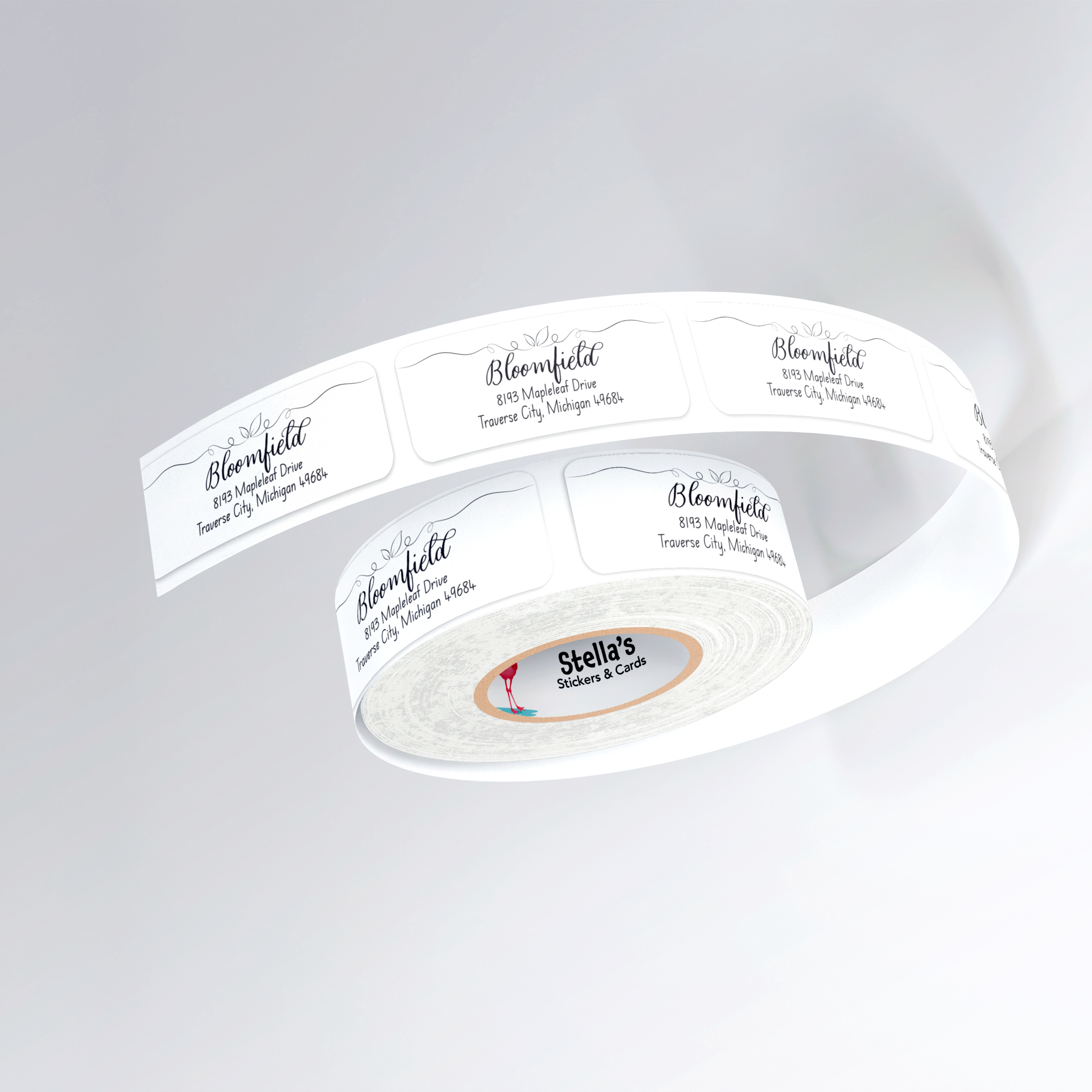 Flourish Return Address Labels