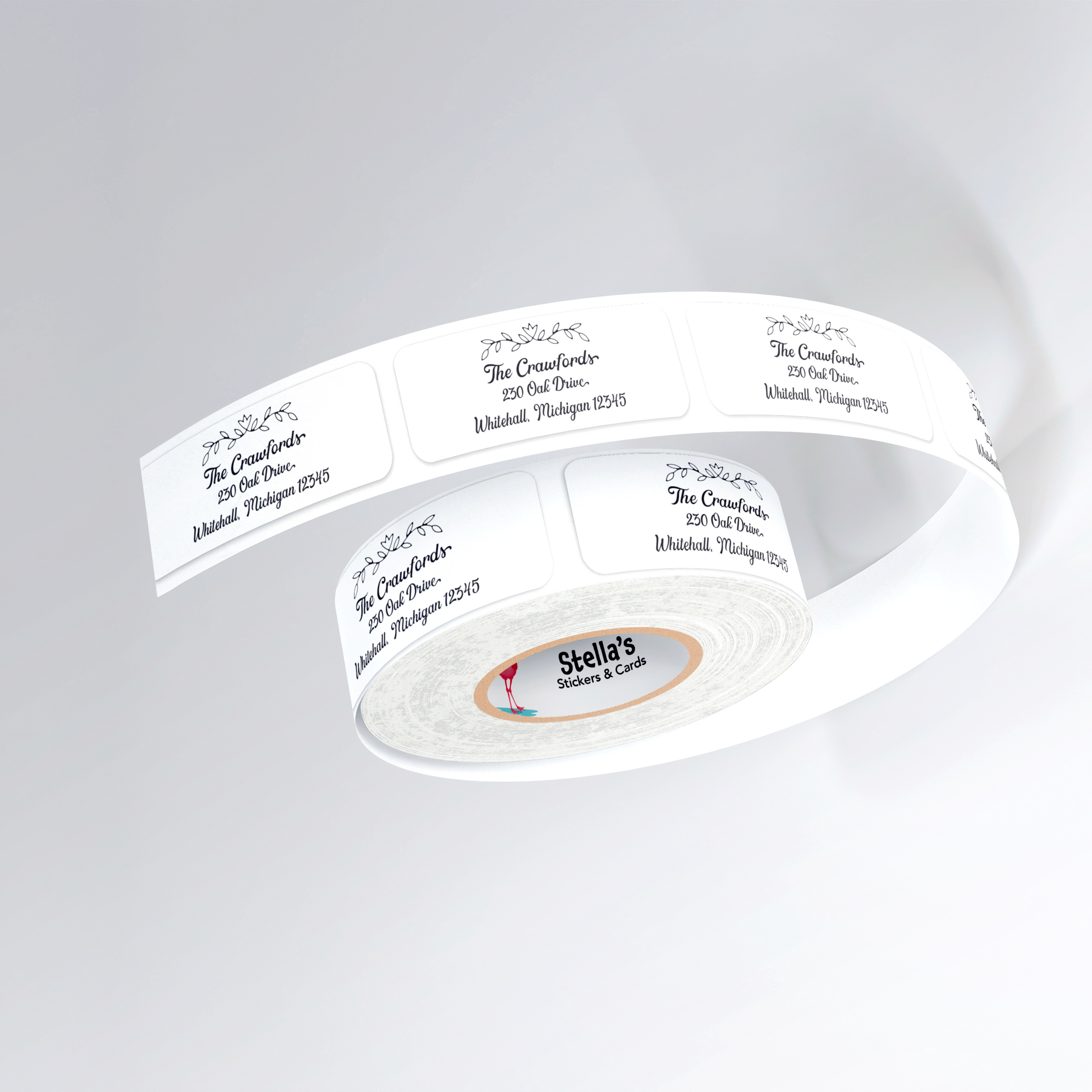 Twice as Elegant Return Address Labels