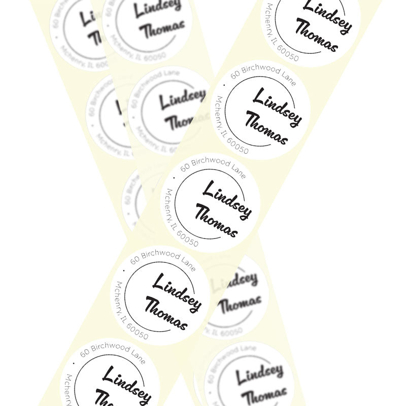 Statement Return Address Circle Labels