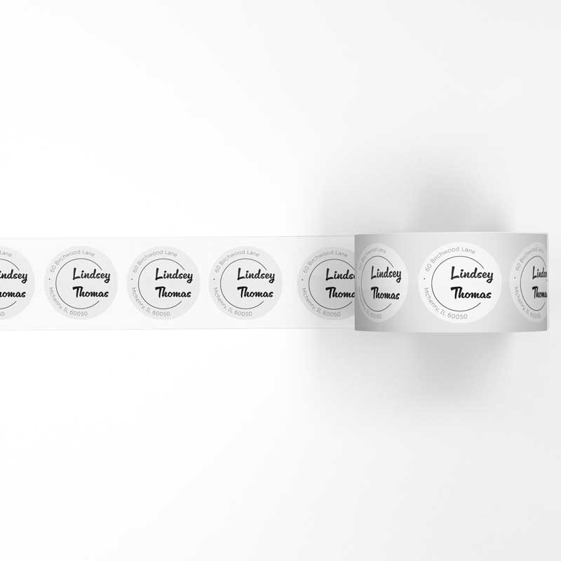 Statement Labels Statement Return Address Circle Labels – Stella's Stickers & Cards