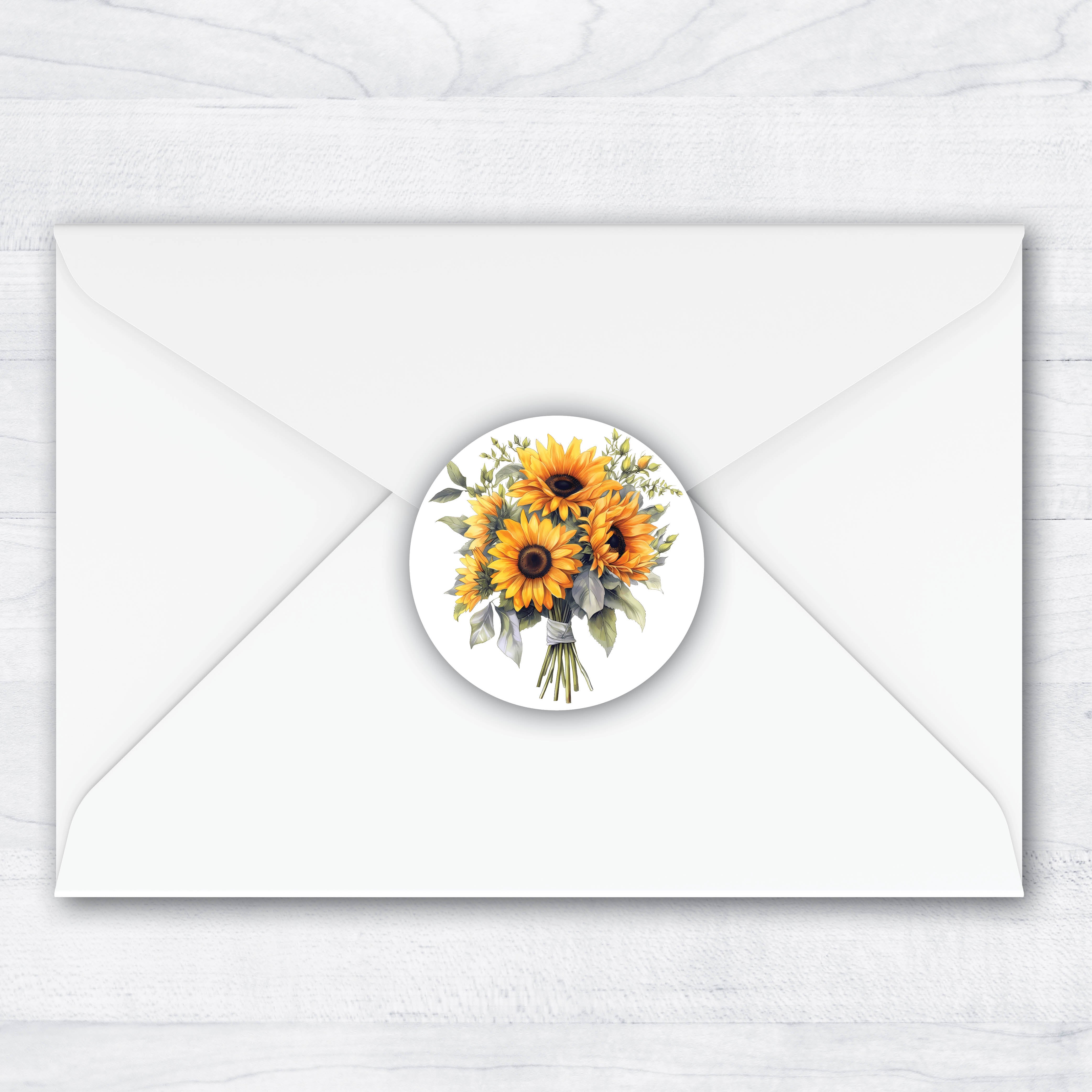 Sunflower Envelope Seals