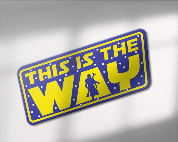 "This is the Way" Mandalorian Phrase Vinyl Decal