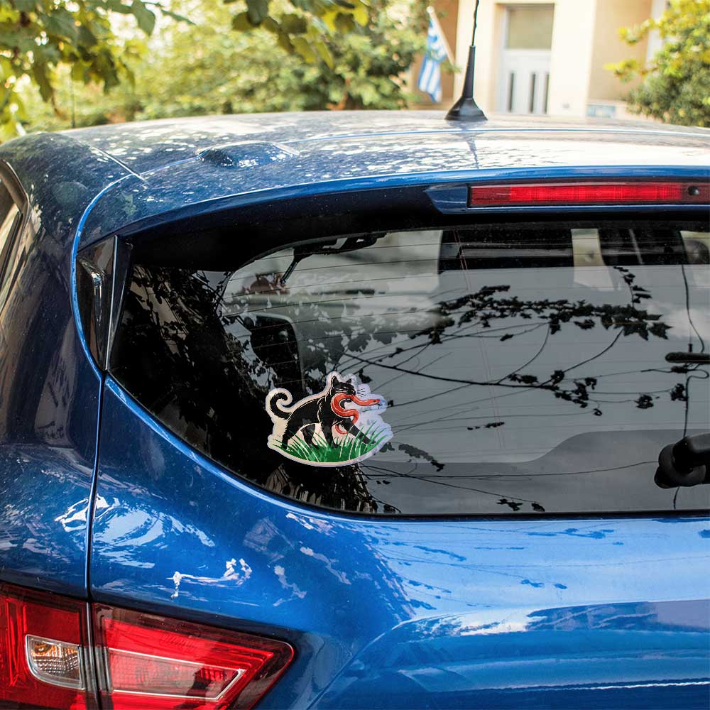 Can't Tread on this Cat Vinyl Sticker Decal