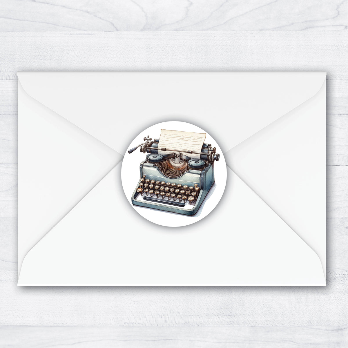 Vintage Typewriter Envelope Seals – Stella's Stickers & Cards