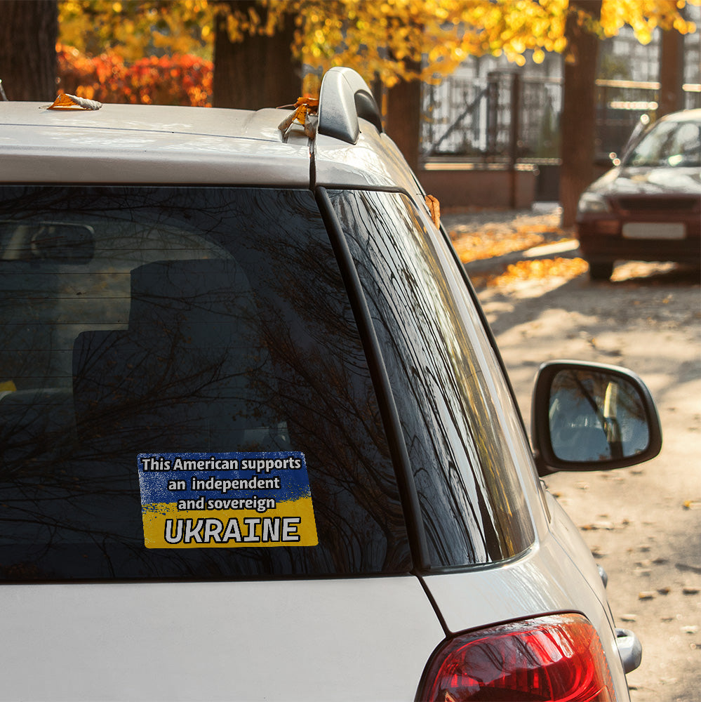 Ukraine Support Vinyl Sticker Weatherproof Decal