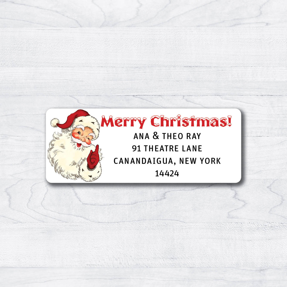 Vintage 1950s Santa Claus Return Address Labels – Stella's Stickers & Cards