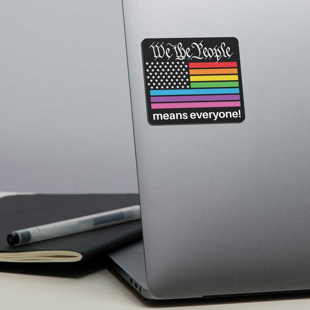 WE the People for PRIDE LGBTQIA+ Sticker Weatherproof Decal